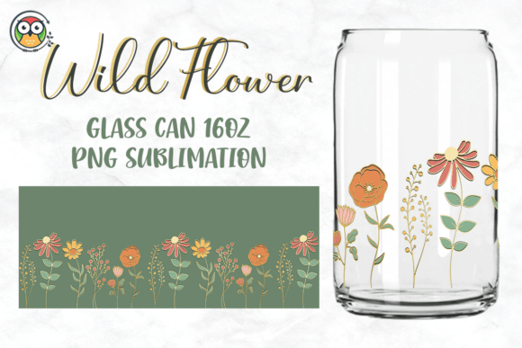 Download 16oz Glass Can PNG Flower Sublimation - Premium Resources