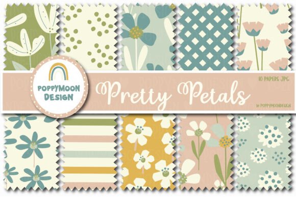 Download Pretty Petals Pattern Set - Petals Collection