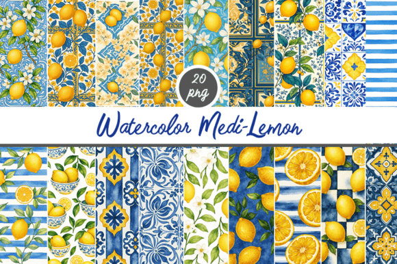 Download Mediterranean Summer Watercolor Clipart - Mediterranean Collection