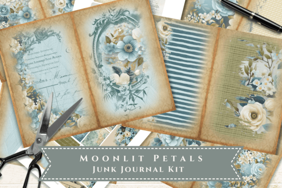 Download Moonlit Petals Junk Journal Kit - Petals Collection
